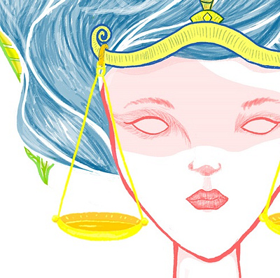 Libra digital digitalart horoscope illustration nature