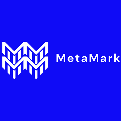 Monogram Logo for Meta Mark 3d animation app app logo branding company logo design graphic design illustration lo logo logo desing motion graphics ui