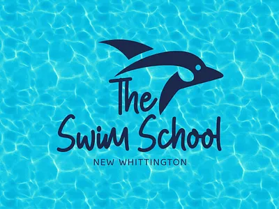 The Swim School Logo branding digital illustration graphic design logo swimming