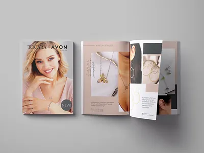 Tocara x Avon Brochure adobe indesign brochure design digital design editorial graphic design layout magazine print print design