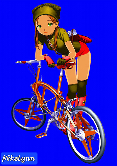 MyBikE byMikeLynn comic art concept art digital art graphic design illustration manga screensaver