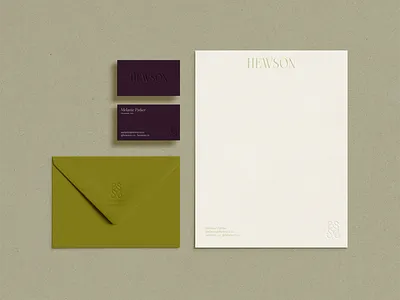 Hewson Stationery branding design logo design logo design concept stationery typography visual identity