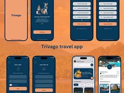 Trivago travel mobile app ui design branding design mobile app design travel travel and tours travel app travelapp ui design ux