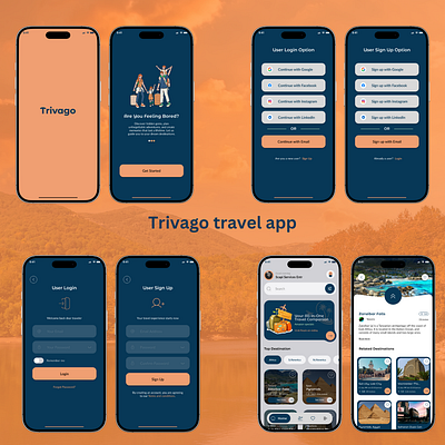 Trivago travel mobile app ui design branding design mobile app design travel travel and tours travel app travelapp ui design ux