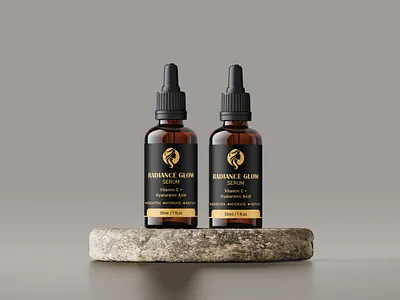 Serum Bottle Label & Packaging Design bottle branding business business identity container cosmetic dropper glass label label design marketing medicine oile pack package packaging perfume serum spa treatment