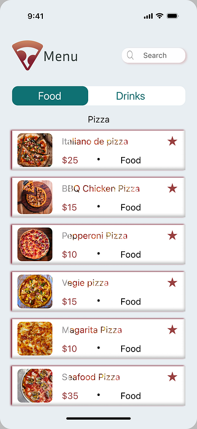 Food menu daily ui 043