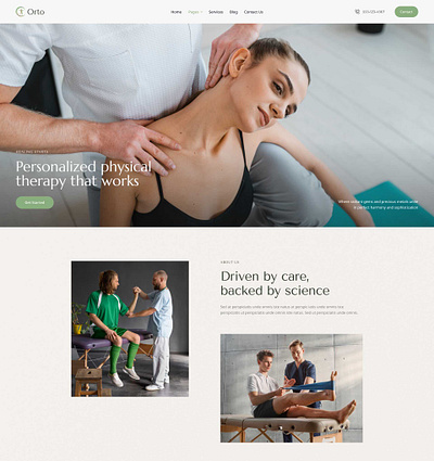 Orto - Physiotherapy, Chiropractor & Rehabilitation WordPress Th blog business design illustration ui web design webdesign wordpress wordpress theme wordpress themes