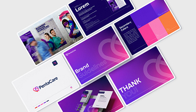 PentaCare Health Care Brand Style Guide brand guidelines branding business business branding graphic design illustration logo logo design visual identity