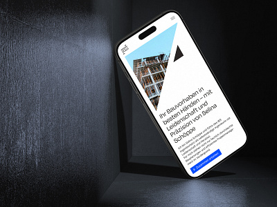 IBS webdesign architecture branding clean design engineering graphic graphic design logo minimal minimalist mobile mockup modern phone triangle ui ux web webdesign website