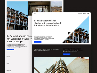 IBS webdesign architect architecture blue branding clean design engineering graphic design image mask logo minimal minimalist modern statics triangle ui ux web webdesign website