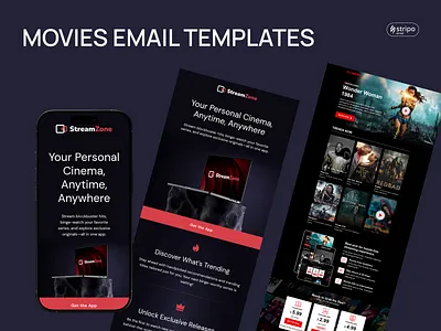 Movies Email Templates email email builder email campaign email design email marketing email newsletter email templates html email movies email newsletter ui design ux desing web design