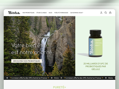Bioka E-commerce UI/UX Website design e commerce figma graphic design maquette ui uiux ux website