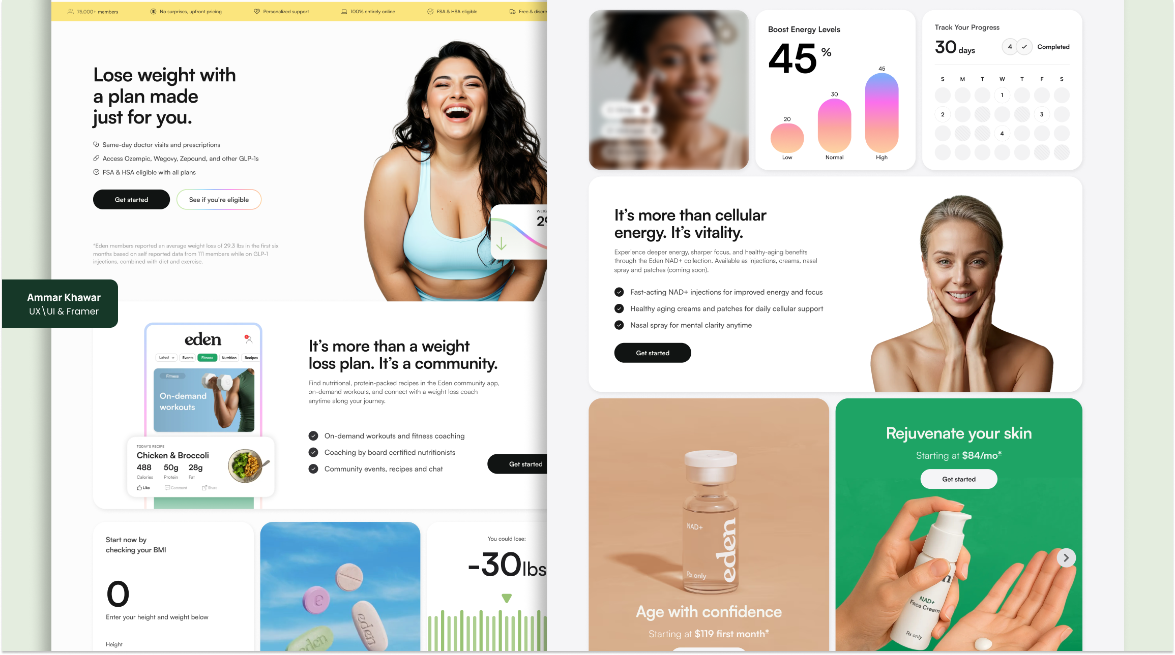 HomePage Design for Pharmaceutical Brand landing page medical website medicine website pharmaceutical website ui