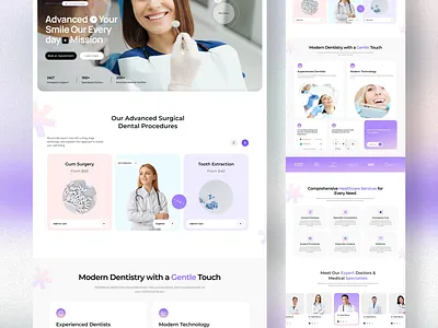 Website Design For Dental Care animation branding logo ui