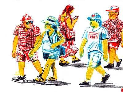 Walking Contradiction art artwork colored pencil colorpencil editorial illustration illustration pencil colour