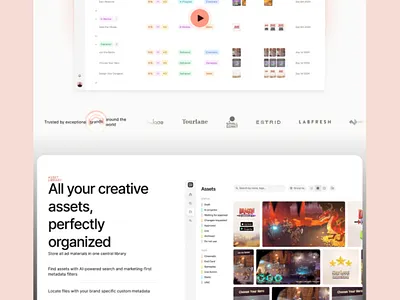 Service Based website animation branding logo ui