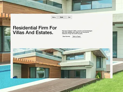 Luxury Real Estate Firm Website art direction design editorial graphic design premium