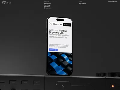 Digital Singularity Lab 3d animation bussiness website modern ui uiux website