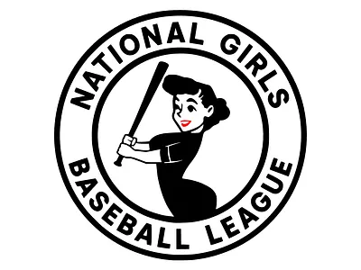 Logo Design - National Girls Baseball League (1944-1954) branding graphic design logo