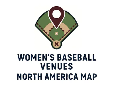 Logo Design - Women's Baseball Venues North America Map