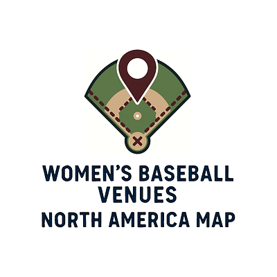 Logo Design - Women's Baseball Venues North America Map