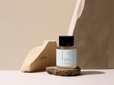 Modern Alchemy Label Design aesthetic branding design graphic design illustration label design logo minimal design minimalistic branding packaging design skin care skincare skincare design vector