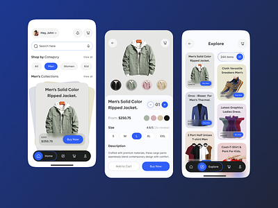 Vesty Online Shopping App appdesign ecommerceapp fashionapp figmadesign minimaldesign mobileui onlineshopping shoppingapp ui uidesign uxdesign