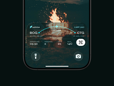 iOS Live activities | Boarding Pass apple boarding pass flight ios ios 26 liquid glass live activities live activity ui widget
