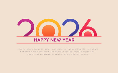 happy new year 2026 design template. 2026 happy new year 2026 logo new year new year 2026