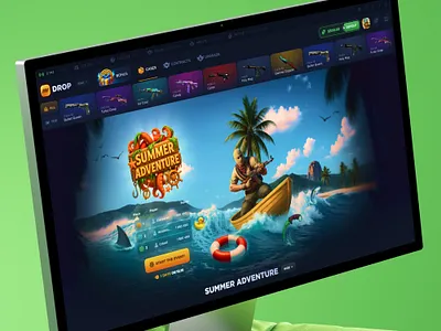 CS2 - Opening Сases banner casino casino design cs2 cs2 cases cs2 design csgo gambling gambling csgo game interface game logo gaming lootbox online casino open cases opening boxes opening сases rust cases rust casino rust design