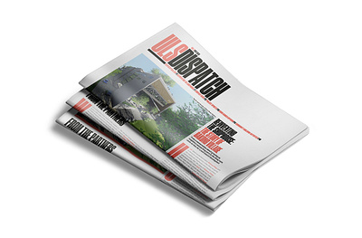 Urban Living Solutions Dispatch Newspaper branding editorial design graphic design indesign layout photoshop print production typography