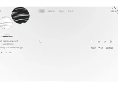 Portfolio Web Site Design 3d 3d portfolio 3d website animated hero animated portfolio animation cartoon dark theme design designer full stack dev hero animation landing page light theme modern website motion graphics portfolio space web design ui web design