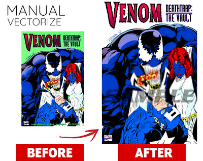 Venom - Design for client 04 animation client coreldraw design graphic design illustration marvel openorder vectorize