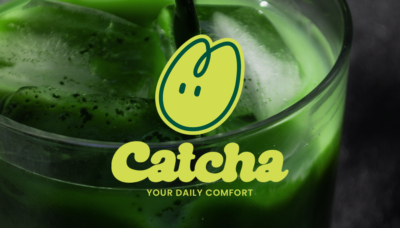 Catcha – Playful Matcha Branding & Packaging Design animation brand book brand drink brand identity brand tea branding cartoon design graphic design illustration logo mascot matcha matcha branding minimalis tea vector