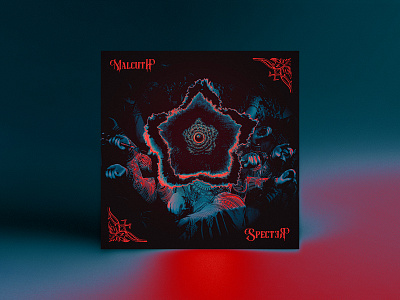 SPECTER cover album cover dark edm halloween horror music scary specter typography