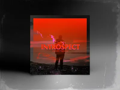 INTROSPECT cover albu artwork colors cover cover art edm introspect moody orange pink red serene zen