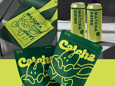 Matcha Drink Branding – Fresh & Fun Packaging Concept 2d animation brand book brand guide brand tea branding branding tea cartoon creature design graphic design green illustration logo matcha matcha branding minimalism tea ui vector