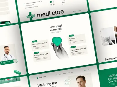 Medi cure - Medical Healthcare Website Design clinic doctor appointment doctor website doctor website design healthcare website landing page medi cure medical medical consulting website medical website medicine mobile app responsive design ui uiux ux web design
