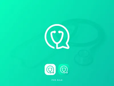Stethoscope + Chat — Telehealth / Medical App Logo Design branding chatlogo ehealth health chatbots healthcarelogo healthtechlogo icon logo logodesign medical ai medicalapplogo minimallogo modern logo online doctor print stethoscopelogo telemedicine telemedicinebranding