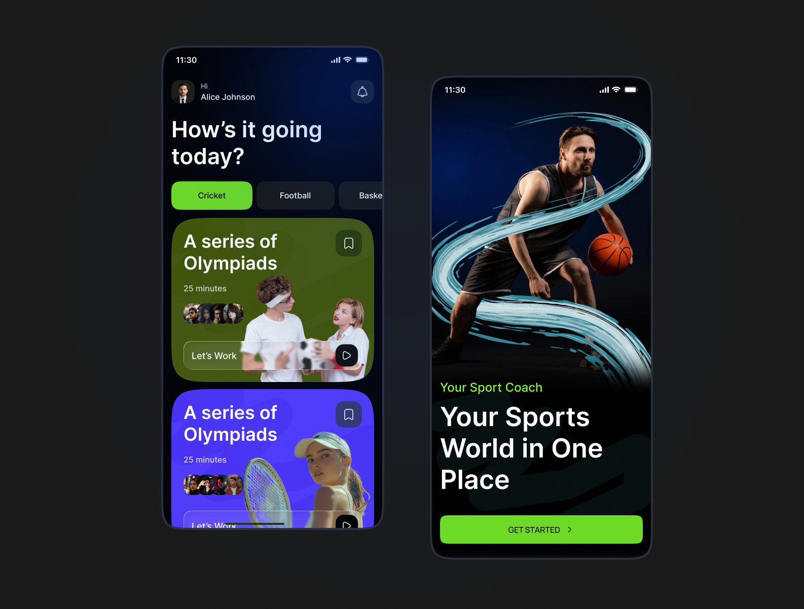 Sports Mobile App UI/UX active lifestyle clean ui fitness app mobile app mobile app design mobile ui modern ui sports app sports community sports design sports stats sports tracker uiux design