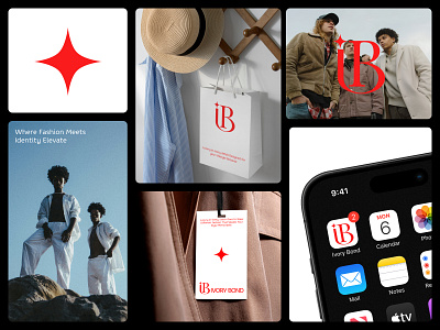 Ivory Bond | Fashion logo Design brand guideline brand identity branding custom logo fashion branding fashion logo graphic design iconic logo logo logo design monogram logo