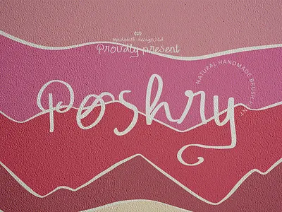 Poshry Handwritten Font brush content font digital font fashion font feminine font hand drawn font handlettering handmade font headline font lettering logotype menu font restaurant font script font typography vintage script