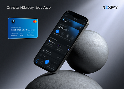 Cryptomate: Wallet App design 3d card banking crypto exchange crypto payments crypto wallet digital digital bank e wallet environment fintech fintech app mobile app mobile bank modern ui saas telegram bot app ui wallet app web design web3 app