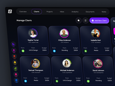 LoopAI – CRM Dashboard for Clients Page ai ai assistant ai dashboard b2b saas business crm dashboard dashboard ui hr management management dashboard managment project management saas saas dashboard task dashboard task management ai ui ux web app web design