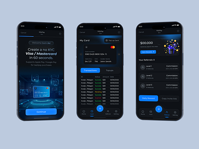 Crypto Card Provide Mobile App app design card app card provider cardprovideapp crypto website cryptopayments fintechapp mobile app telegram bot app uiux