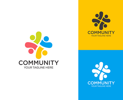 Colorful Community Logo abstract logo branding branding design circle logo colorful logo community logo connection logo creative logo diversity logo friendship logo inclusive logo minimal logo modern logo networking logo partnership logo people logo social logo teamwork logo unity logo vibrant logo