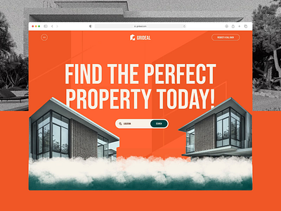 Real Estate Website Design - Grideal animation app design design focotik landingpage design mobile app design property property listing real estate real estate website responsive design uae real estate ui ui design ui ux design uiux website website design website ui