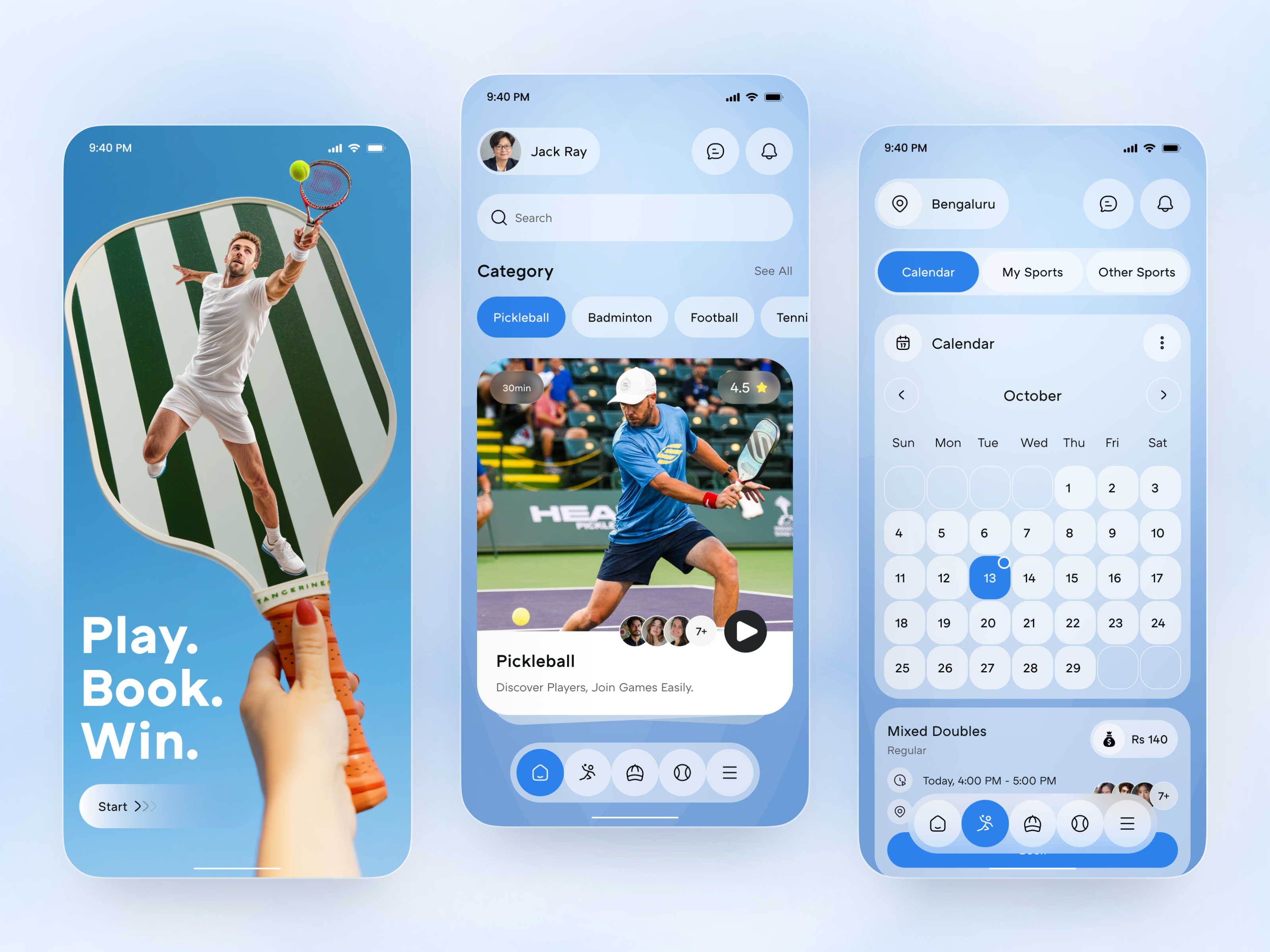 Example of Sports Mobile App Design And Development