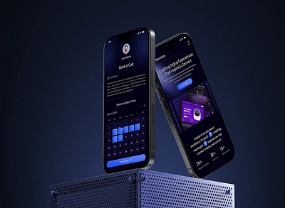 Digital Agency App Design agency app agency website app concept app design app showcase booking app calendar app clean ui design creative agency digital agency gradient ui minimal mobile app mobile app design mobile ux modern app design product design resporsive schedule app uiux design