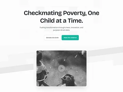 New ChessInTHESlumAfrica Hero Section design herosection ui uiux ux